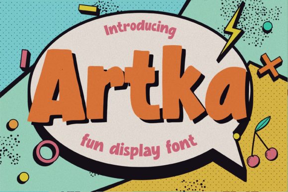 Artka: A Cute Display Font for Editorial Joy