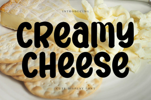 Creamy Cheese: A Stylish Display Font for Campaigns