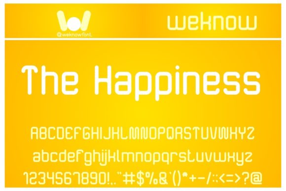 Exploring The Happiness: A Display Font with a Techno Pulse
