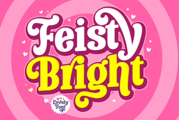Feisty Bright: A Playful Display Font for Editorial Design