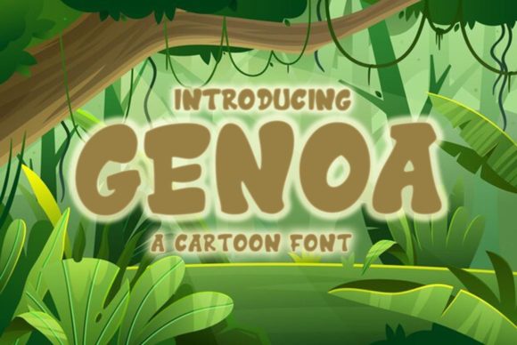 Genoa Font Brings Playful Boldness to Display Typography