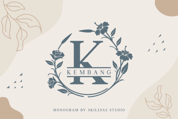 Kembang Monogram: The Charming Display Font for Campaigns