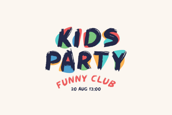 Kids Party: A Cool Display Font for Web Designers