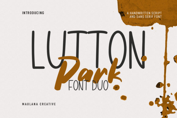 Lutton Park: A Chic Duo Font for Small Business Branding