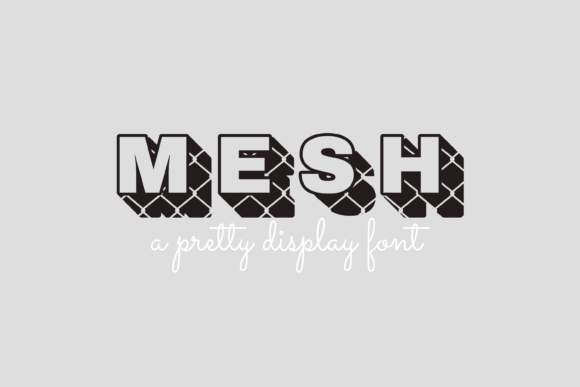 Mesh: A Whimsical Display Font for Editorial Design