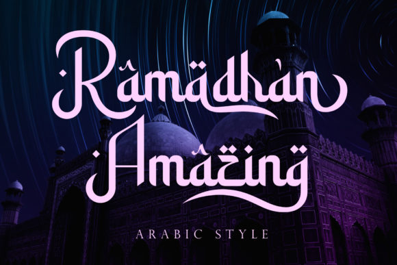Ramadhan Amazing: A Beautiful Display Font for Branding Your Website