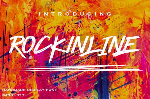 Rockinline: A Handmade Display Font for Bold Urban Campaigns
