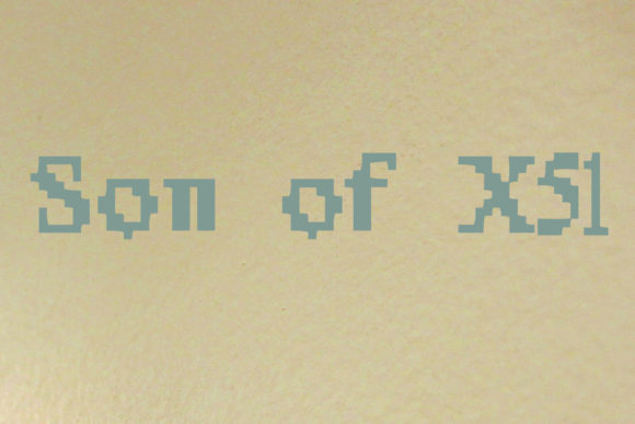 Son of X51: A Display Font Built for Digital Impact