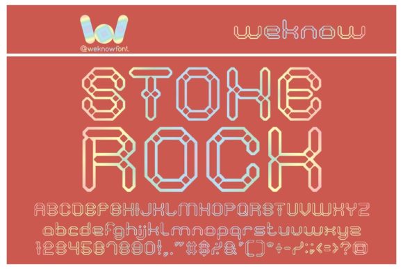 Stone Rock: A Whimsical Display Font for Crafters & Sellers